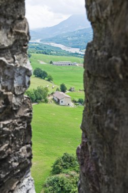 Bardi castle. Emilia-Romagna. İtalya.