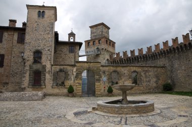 Castle of Vigoleno. Emilia-Romagna. Italy. clipart