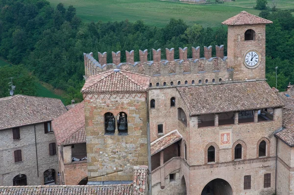 Πανοραμική θέα του castell'arquato. Εμίλια-Ρομάνια. Ιταλία. — Φωτογραφία Αρχείου