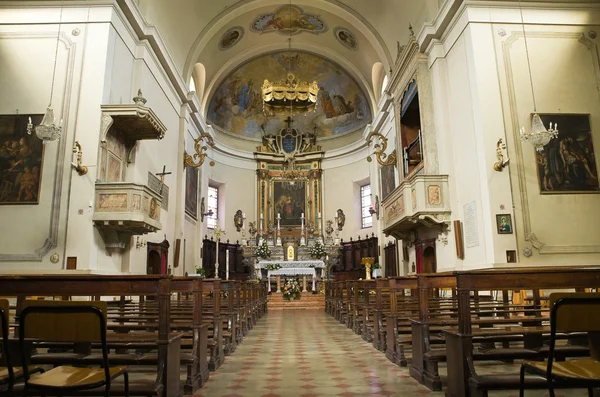 St. agata kerk. Rivergaro. Emilia-Romagna. Italië. — Stockfoto