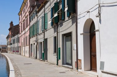 comacchio görünümü. Emilia-Romagna. İtalya.