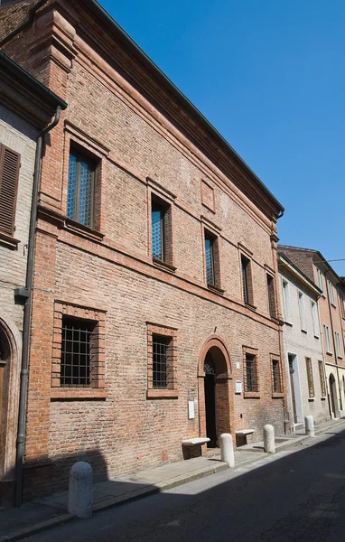 Haus des ludovico ariosto. Ferrara. Emilia-Romagna. Italien. — Stockfoto