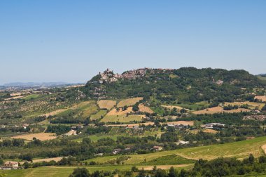 emilia-romagna panoramik manzaralı. İtalya.