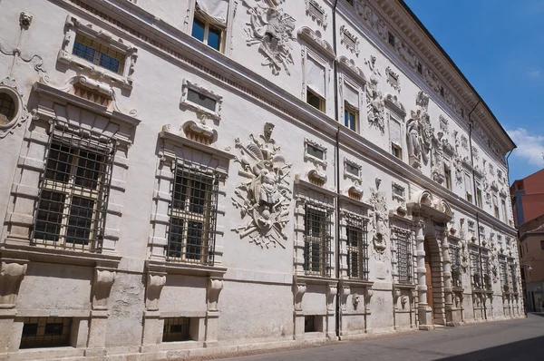 Bentivoglio Palace. Ferrara. Emilia-Romagna. Italy. — Stock Photo, Image