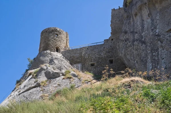 Saracenic Fortress. Pietrapertosa. Basilicata. Italy. — Stock Photo, Image