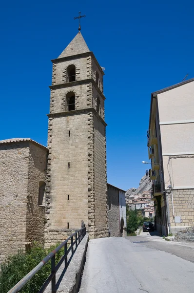 Kościół St. francesco. Pietrapertosa. Basilicata. Włochy. — Zdjęcie stockowe