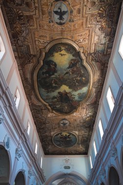 Interior Cathedral. Vieste. Puglia. Italy. clipart