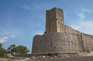 monte sant'angelo Kalesi. Puglia. İtalya.