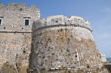 monte sant'angelo Kalesi. Puglia. İtalya.