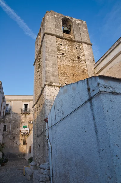 Katedra św. Elii Profety. Peschici. Puglia. Włochy. — Zdjęcie stockowe