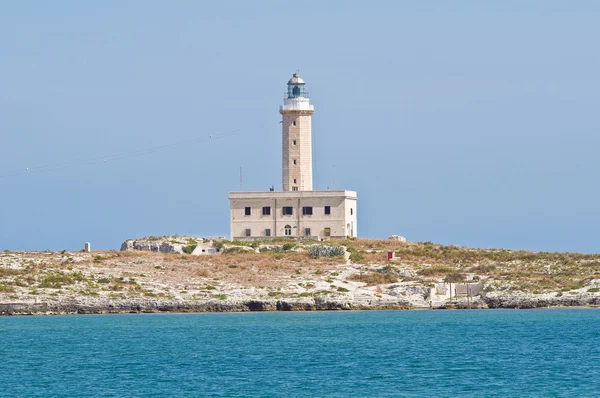 St. Eufemia Lighthouse. Vieste. Puglia. Italy. — Stock Photo, Image