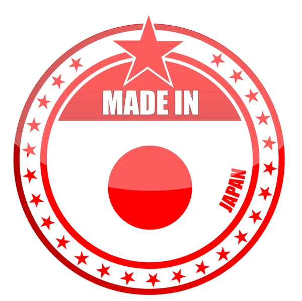 Gemaakt in japan zegel afbeelding ontwerp — Stockfoto