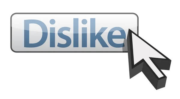 Web button Dislike. Изолированный на белом фоне . — стоковое фото