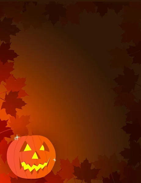 Kürbis - Halloween-Karte Illustration — Stockfoto