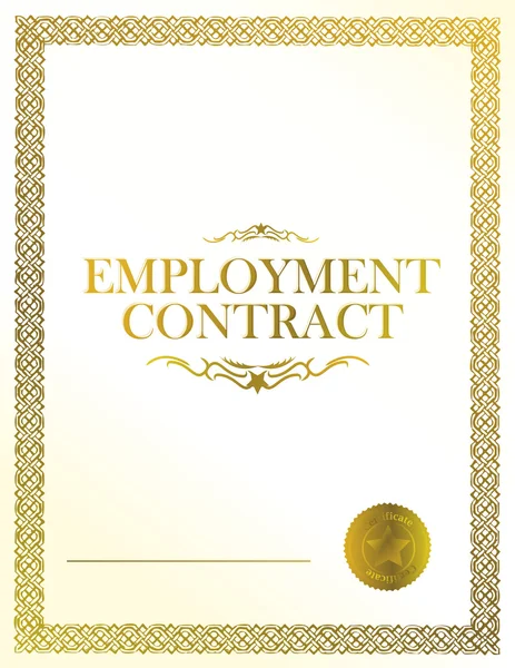 Sysselsättning kontrakt business koncept illustration — Stockfoto