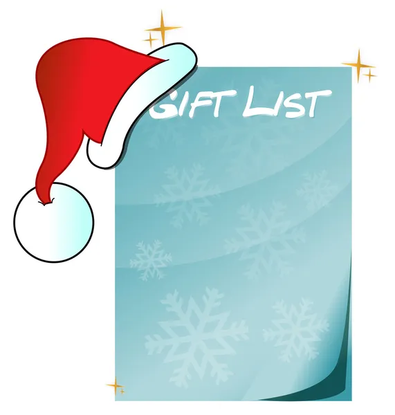 Santa 's Gift List — стоковое фото