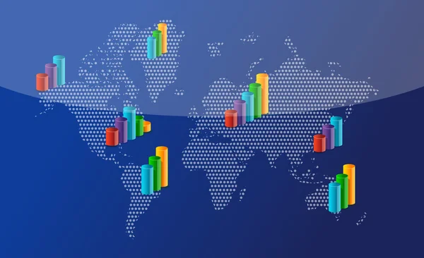 Business around the world background illustration — Stock Photo, Image