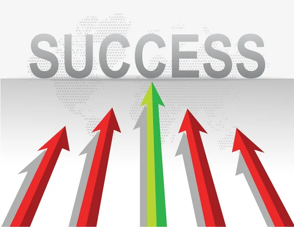 Business arrows target success illustration design — Stock Photo, Image