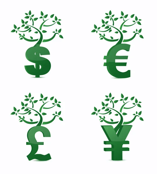 Pénz fa vagy befektetési növekedés fogalma. — Stock Fotó
