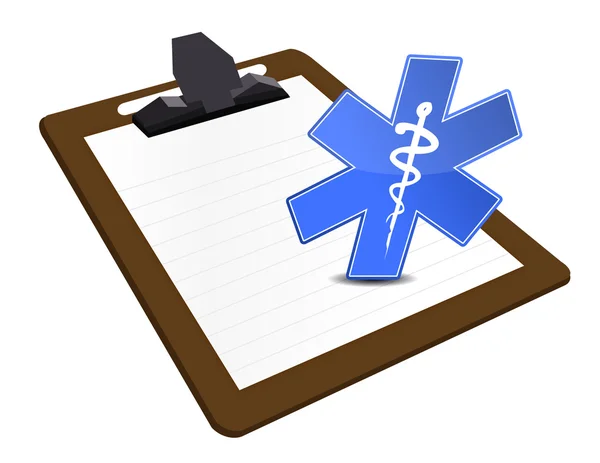 Medical Clipboard illustration design — Stock Photo, Image