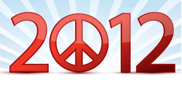 2012 vrede jaar afbeelding ontwerp — Stockfoto