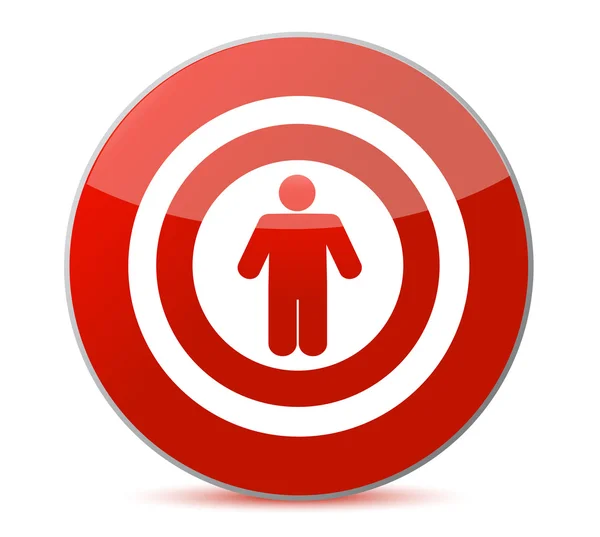 Symbol for a Targeted Person. — Stock Photo, Image
