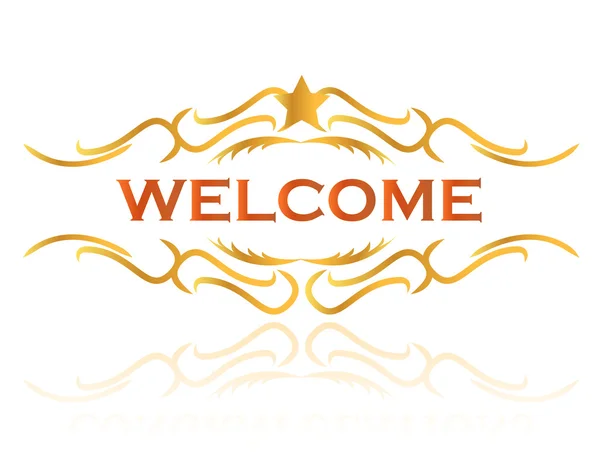 Welcome sign design illustration — Stock Photo, Image