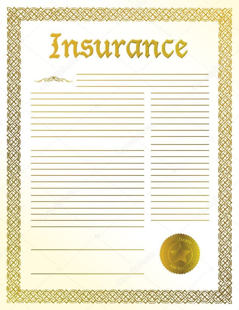 Insurance legal document illustration design