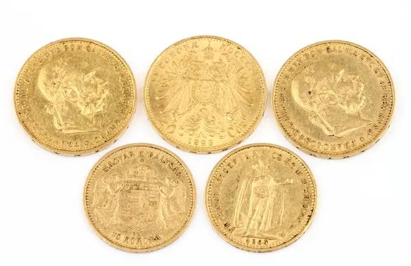 stock image Old gold coins