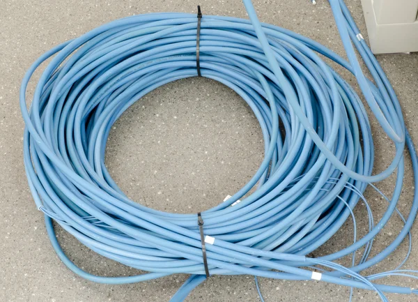 Cable de fibra óptica Fotos de stock