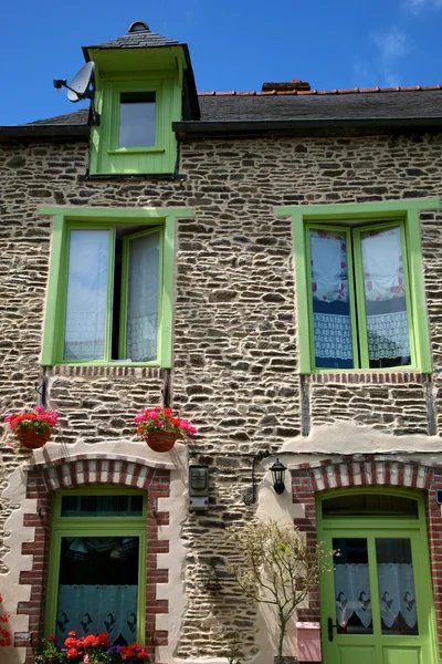 Traditional breton houses — Stockfoto