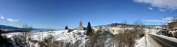 Деревня полная снега — стоковое фото