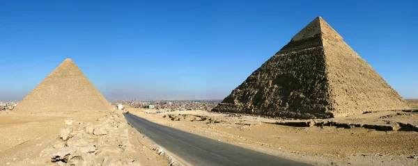 Giza-Kairó-piramisok — Stock Fotó
