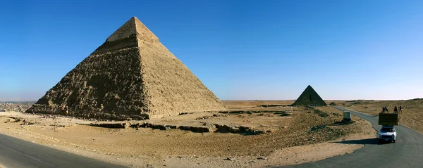 Giza-Kairó-piramisok — Stock Fotó