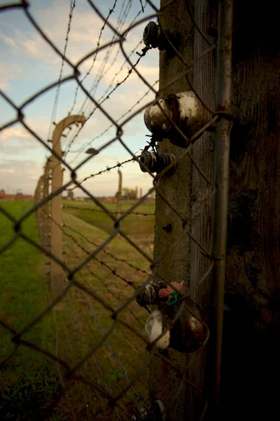 Campo de concentración de Auschwitz-Birkenau — Foto de Stock
