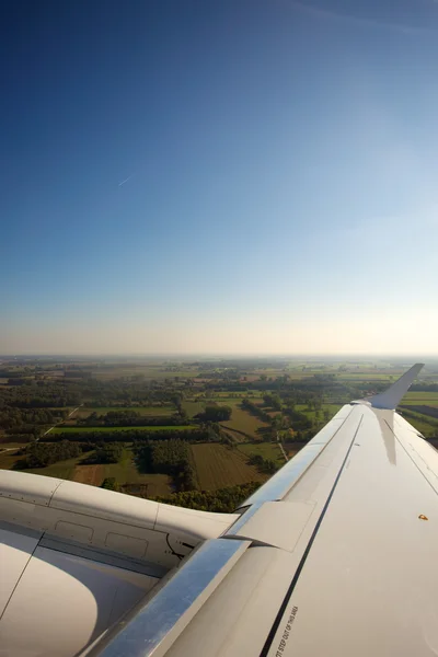 Luchtfoto van landbouwgrond — Stockfoto
