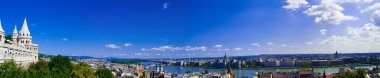 Panoramic view of Budapest clipart