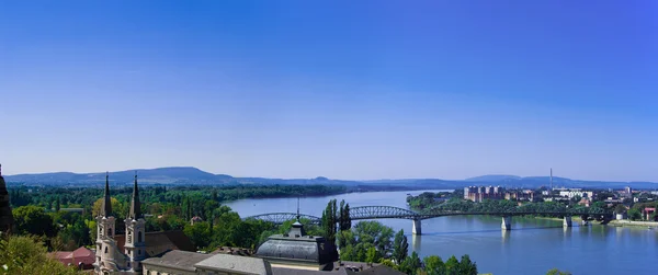 El panorama de la curva del Danubio Imagen de archivo