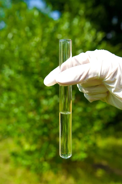 Test tube with water — Stock Photo, Image