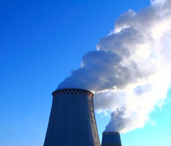 stock image Smoking chimneys. Heat Electric Station.