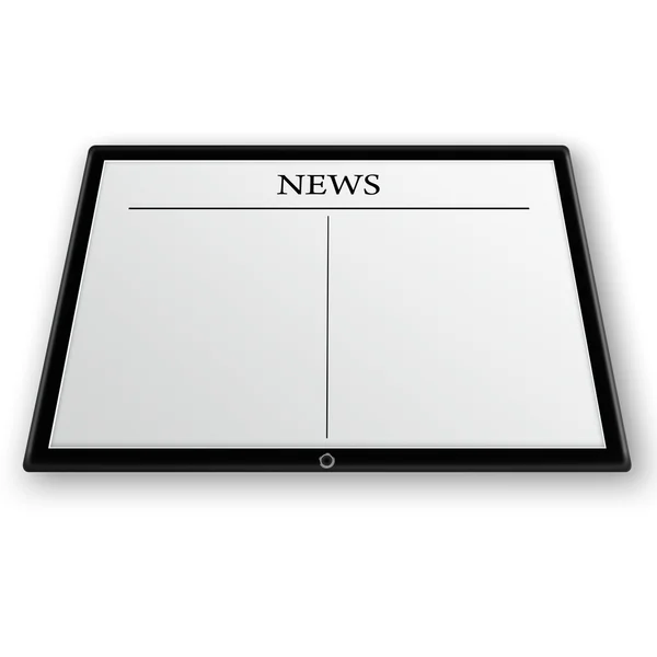 Neuigkeiten auf dem Tablet-PC — Stockfoto