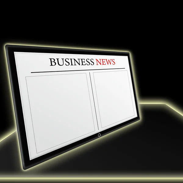 タブレット pc のビジネス ニュース — ストック写真