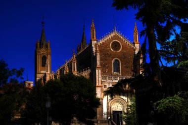 Parish Kilisesi, gündoğumu, madrid, hdr