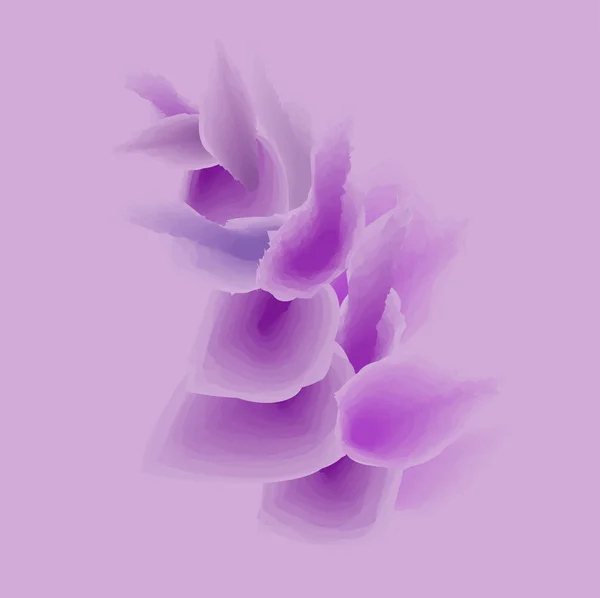 紫ピンクのエキゾチックな蘭の花 — ストックベクタ