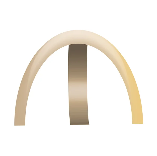 Mesh astratto figure curve colorato oro — Vettoriale Stock