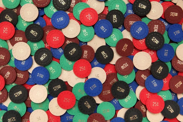 Poker żetony tło — Zdjęcie stockowe