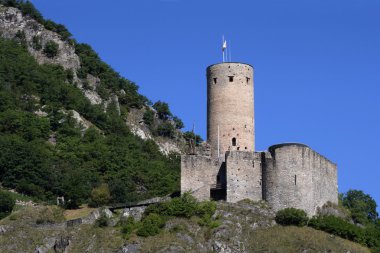 Chateau de la Batiaz in Switzerland clipart