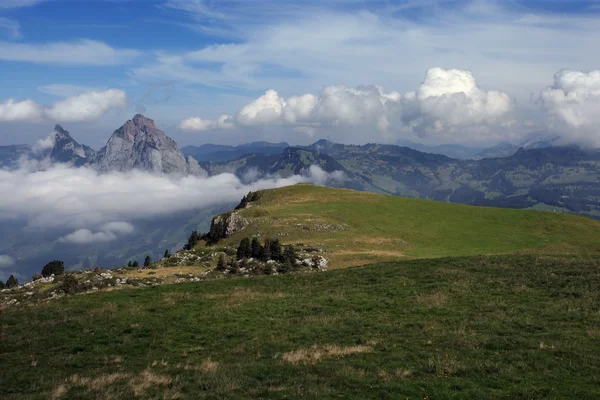 Widok z stoos w Szwajcarii — Zdjęcie stockowe