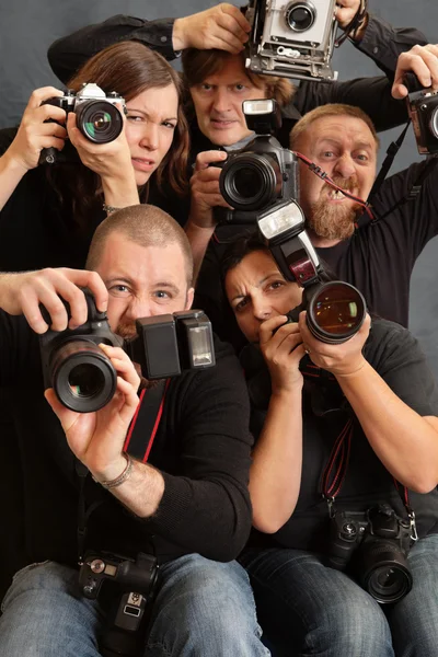 Crazy photographers — Stock Photo, Image