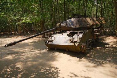Tank in Vietnam clipart